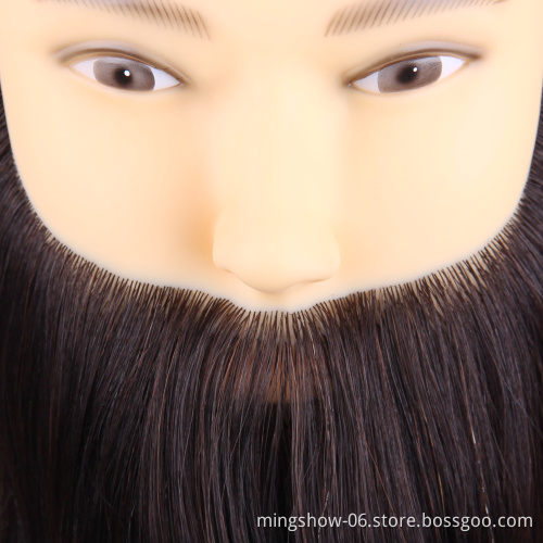 100% Real Hair Men Hairdressing Training Head Cutting Practice Salon Human Hair Male Mannequin Wig Head Model